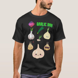 Nationale knoflookdag viering t-shirt