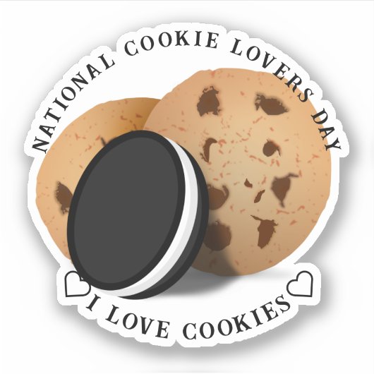 Nationale Koekjesdag Sticker (Voorkant)