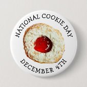 Nationale Koekkerdag vierde voedselfeestdag decemb Ronde Button 7,6 Cm (Voorkant)