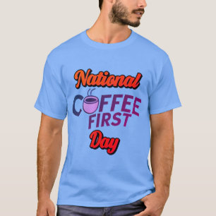 Nationale koffie-eerste dag – Gezellige cafeïne vi T-shirt