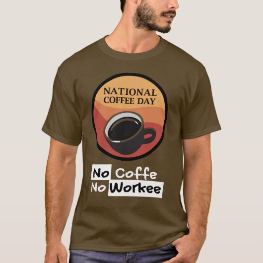 Nationale koffiedag 29 september t-shirt (Voorkant)