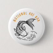 nationale koi-dag ronde button 5,7 cm (Voorkant)