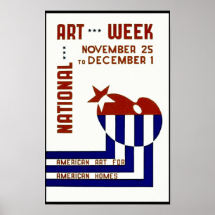 Nationale Kunstweek - WPA-Poster Poster