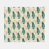 Nationale Lampoon kerstboom op auto patroon Fleece Deken (Voorkant (Horizontaal))