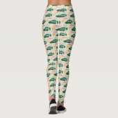 Nationale Lampoon kerstboom op auto patroon Leggings (Achterkant)