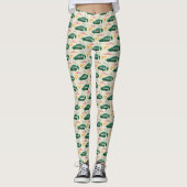Nationale Lampoon kerstboom op auto patroon Leggings (Voorkant)