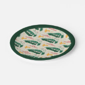 Nationale Lampoon kerstboom op auto patroon Papieren Bordje (Gekanteld)