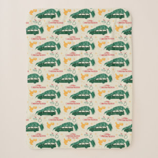 Nationale Lampoon kerstboom op auto patroon Sherpa Deken