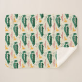 Nationale Lampoon kerstboom op auto patroon Sherpa Deken (Voorkant (horizontaal))