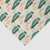 Nationale Lampoon kerstboom op auto patroon Tissuepapier (Detail)