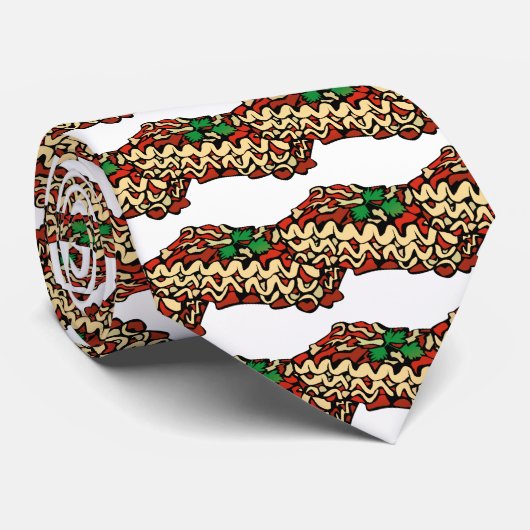 Nationale Lasagna Dag Stropdas (Opgerold)