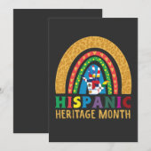 Nationale Latijns-Amerikaanse erfgoedmaand Landen Feestdagenkaart (Voorkant / Achterkant)