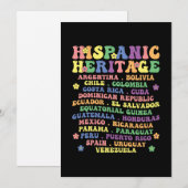 Nationale Latino Landen Hispanic Heritage Maand Kaart (Voorkant / Achterkant)