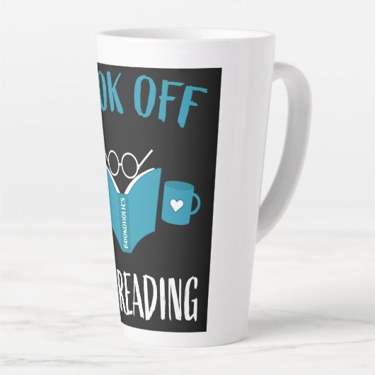 Nationale leesmaand maart latte mok (Rechterhoek)