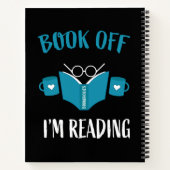 Nationale leesmaand maart T-Shirt Notitieboek (Achterkant)