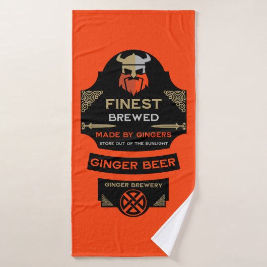 Nationale liefde uw rode haar dag badhanddoek (Badhanddoek)