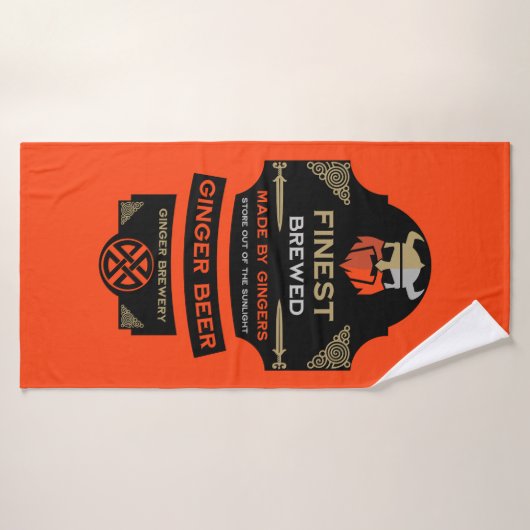 Nationale liefde uw rode haar dag badhanddoek (Badhanddoek)