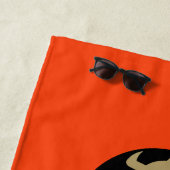 Nationale liefde uw rode haar dag strandlaken (In situ)