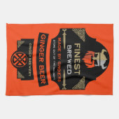 Nationale liefde uw rode haar dag theedoek (Horizontaal)