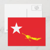 Nationale Liga voor Democratie Briefkaart (Voorkant / Achterkant)