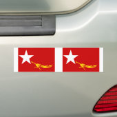 Nationale Liga voor Democratie, vlag Myanmar Bumpersticker (Op auto)