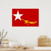 Nationale Liga voor Democratie, vlag Myanmar Poster (Keuken)