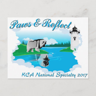 Nationale logo van de KCA voor donkere achtergrond Briefkaart