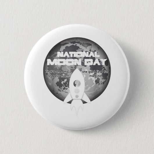 Nationale Maan Dag Klassieker  Ronde Button 5,7 Cm (Voorkant)