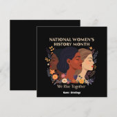 Nationale maand van de vrouwengeschiedenis kaart (Voorkant / Achterkant)