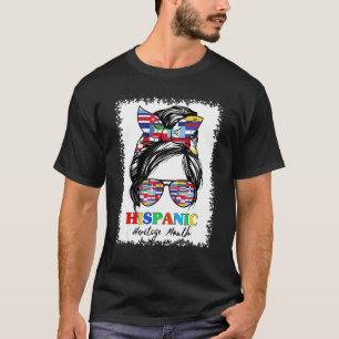 Nationale maand van het Hispanics erfgoed Latijnse T-shirt