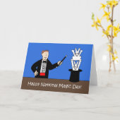 Nationale Magische Dag 31 oktober Kaart (Gele Bloem)