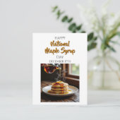 Nationale Maple Syrup Dag - 17 december Briefkaart (Staand voorkant)