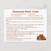 Nationale Maple Syrup Dag - 17 december Briefkaart (Achterkant)