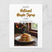 Nationale Maple Syrup Dag - 17 december Briefkaart (Voorkant)