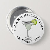 Nationale Margarita Dag 22 februari Button (Voorkant /achterkant)