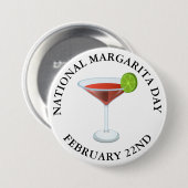 Nationale Margarita Dag 22 februari Button (Voorkant /achterkant)