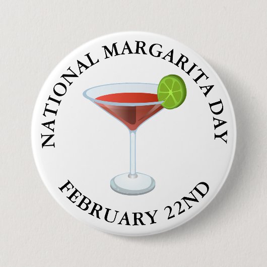 Nationale Margarita Dag 22 februari Button (Voorkant)