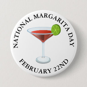 Nationale Margarita Dag 22 februari Button