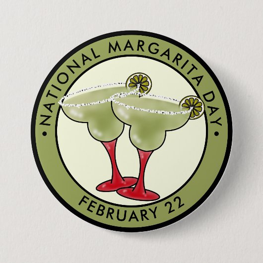 Nationale Margarita Dag Ronde Button 7,6 Cm (Voorkant)