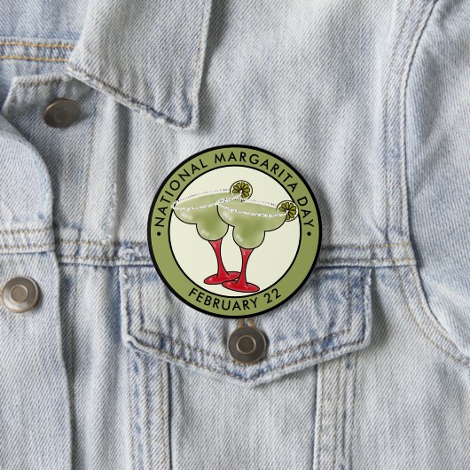 Nationale Margarita Dag Ronde Button 7,6 Cm (In situ)