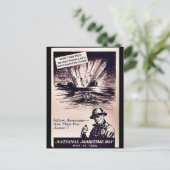 Nationale maritieme dag briefkaart (Staand voorkant)