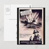Nationale maritieme dag briefkaart (Voorkant / Achterkant)