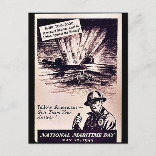 Nationale maritieme dag briefkaart (Voorkant)
