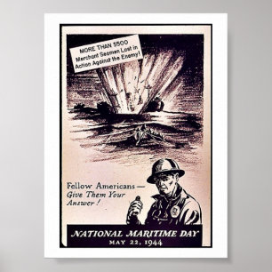 Nationale maritieme dag poster