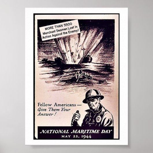 Nationale maritieme dag poster (Voorkant)
