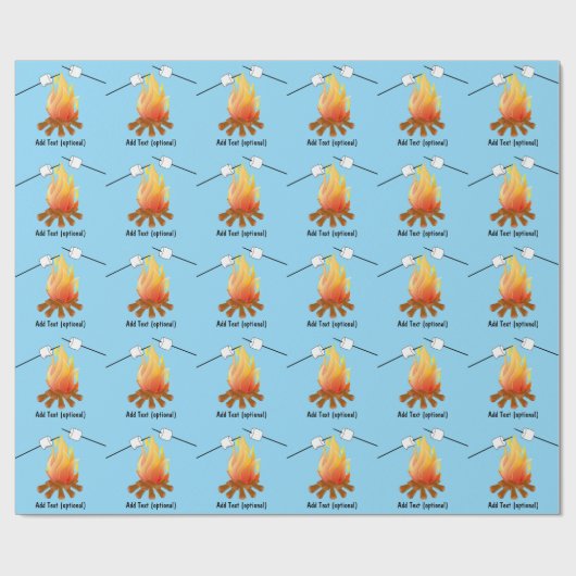 Nationale Marshmallow Dag Cadeaupapier (Vlak)