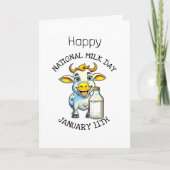 Nationale Melkdag 11 januari Kaart (Voorkant)