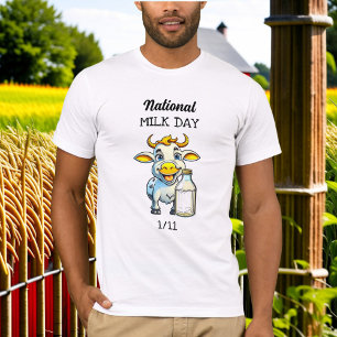Nationale Melkdag 11 januari T-shirt
