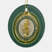 Nationale militaire garde keramisch ornament (Links)