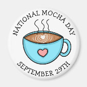 Nationale Mocha Dag 29 september | Funny Holiday Magneet (Voorkant)